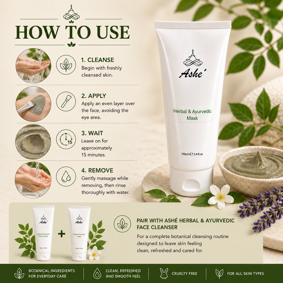 Ashé Herbal & Ayurvedic Face Mask
