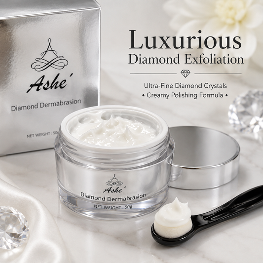 Ashé Diamond Dermabrasion – Exfoliating & Smoothing Facial Cream, 50g