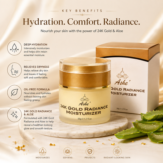 Ashé 24K Gold Radiance Moisturizer – 1.7 oz