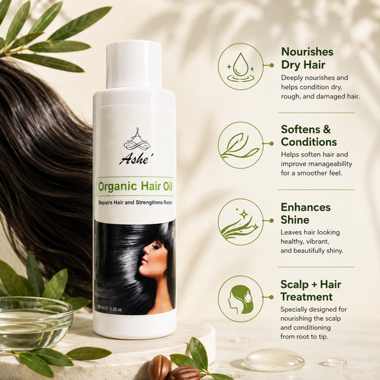Ashé Organic Hair Oil – Nourishing Scalp & Hair Treatment