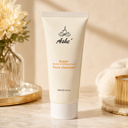 Ashé Super Vitamin C & Mixed Fruit Face Cleanser – Brightening Daily Cleanser