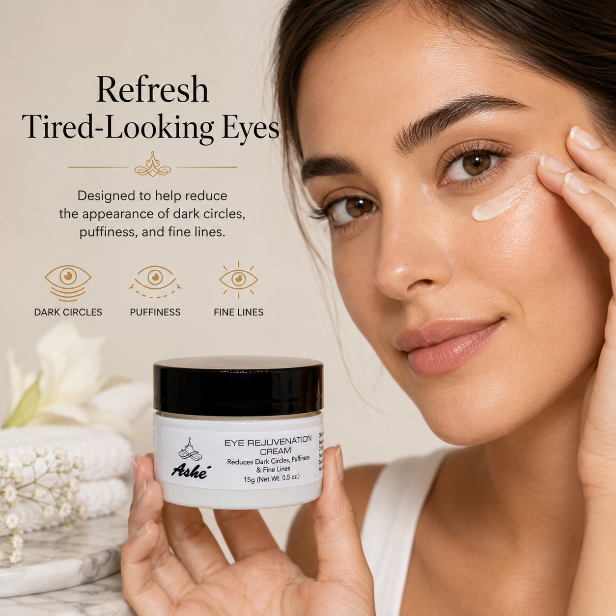 Ashé Eye Rejuvenation Cream – Hydrating & Smoothing Eye Cream