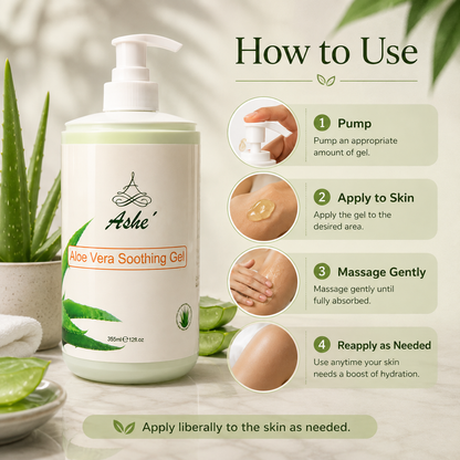 Ashé Aloe Vera Soothing Gel – Hydrating & Calming Skin Gel