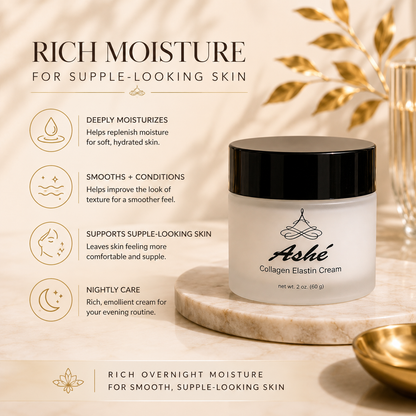 Ashé Collagen Elastin Cream – Firming & Hydrating Face Moisturizer