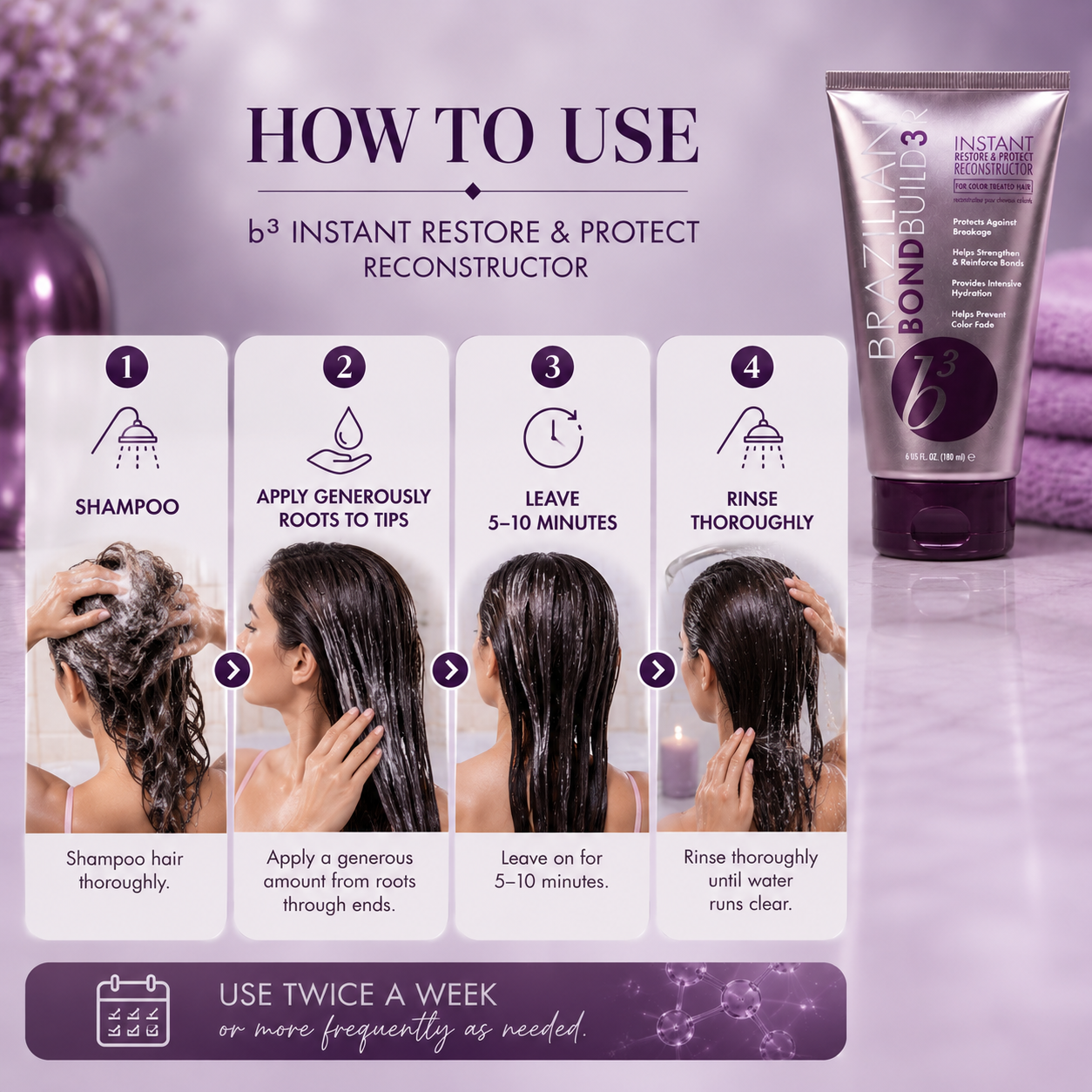b³ Brazilian Bond Builder Instant Restore & Protect Reconstructor 6 oz
