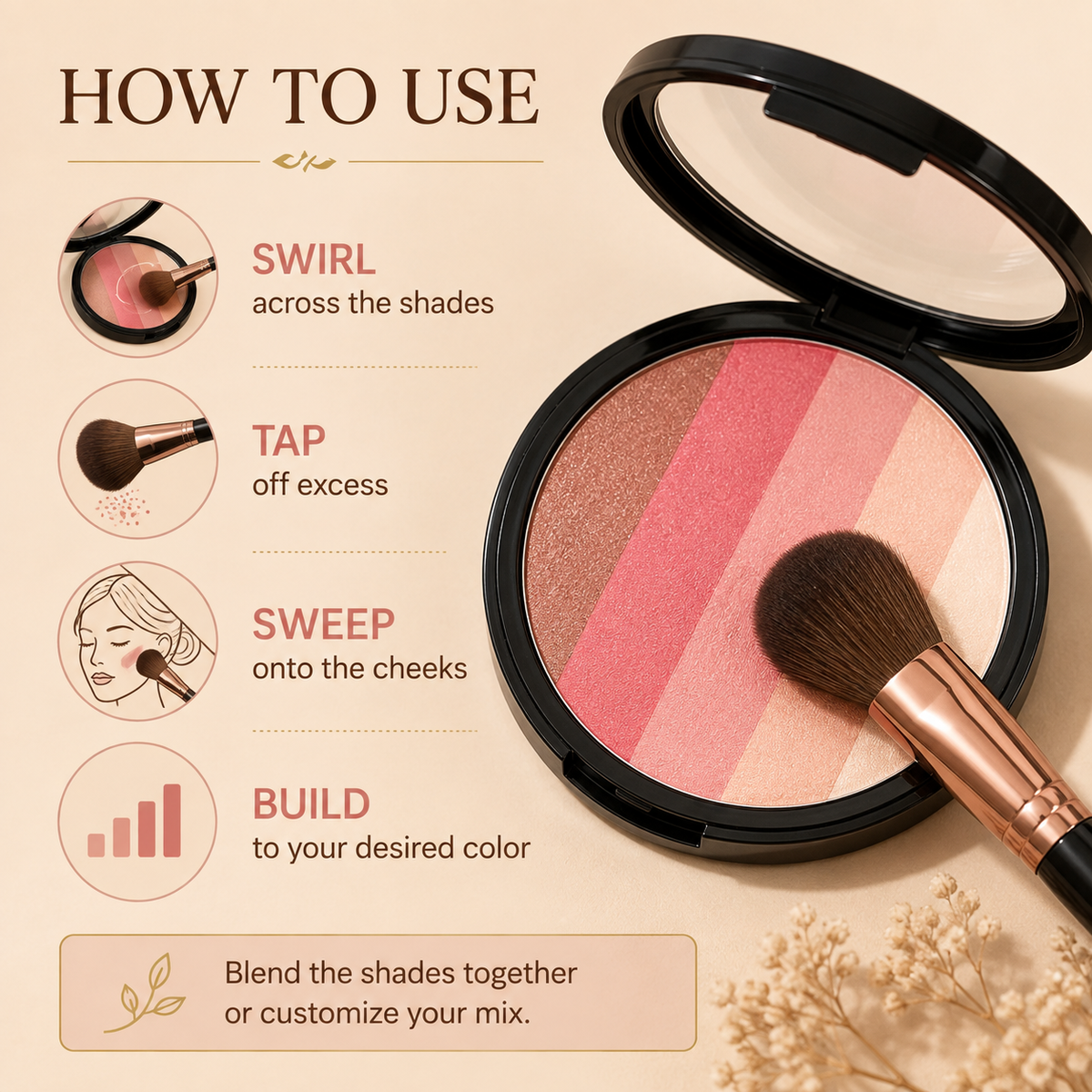 Ashé Herbal Collection Multi-Tone Blush