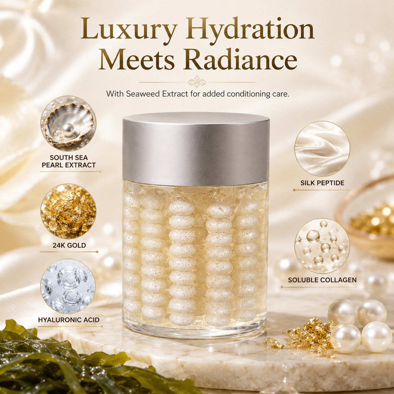 Ashé Pearl Cream & Serum – Hydrating Pearl Facial Treatment