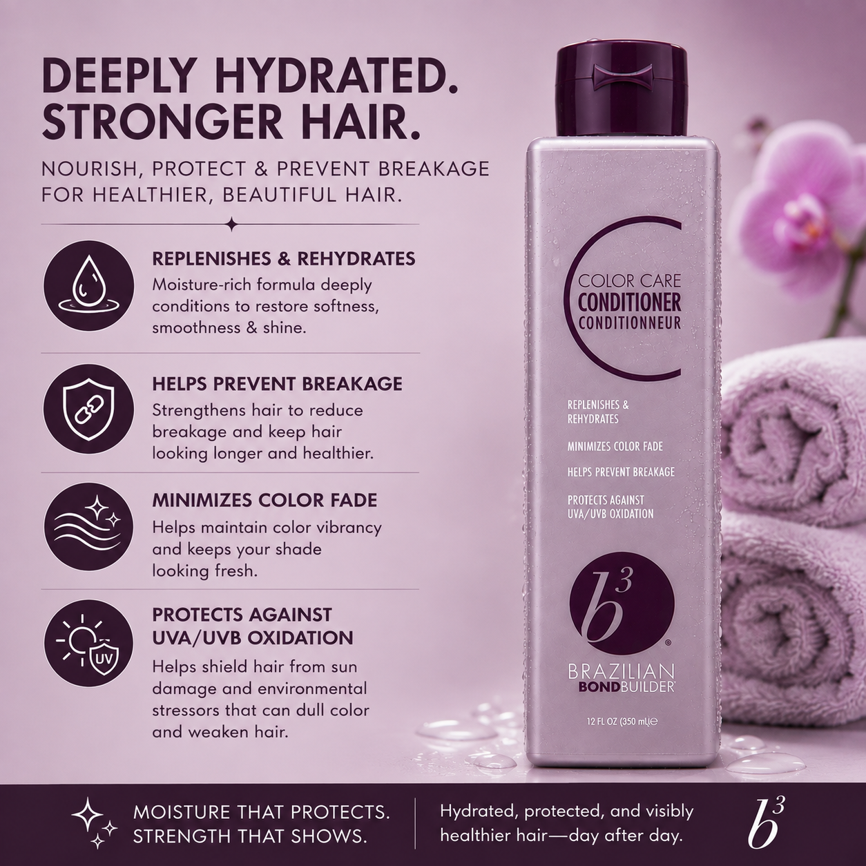 b³ Brazilian Bond Builder Color Care Conditioner – 12 oz