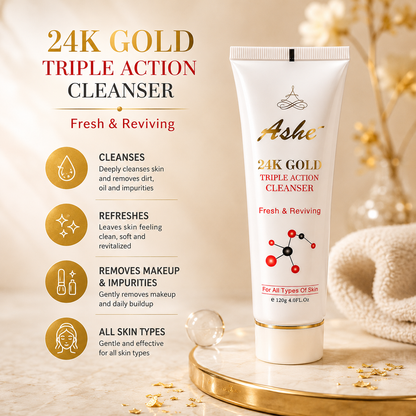 24K Gold Triple Action Cleanser