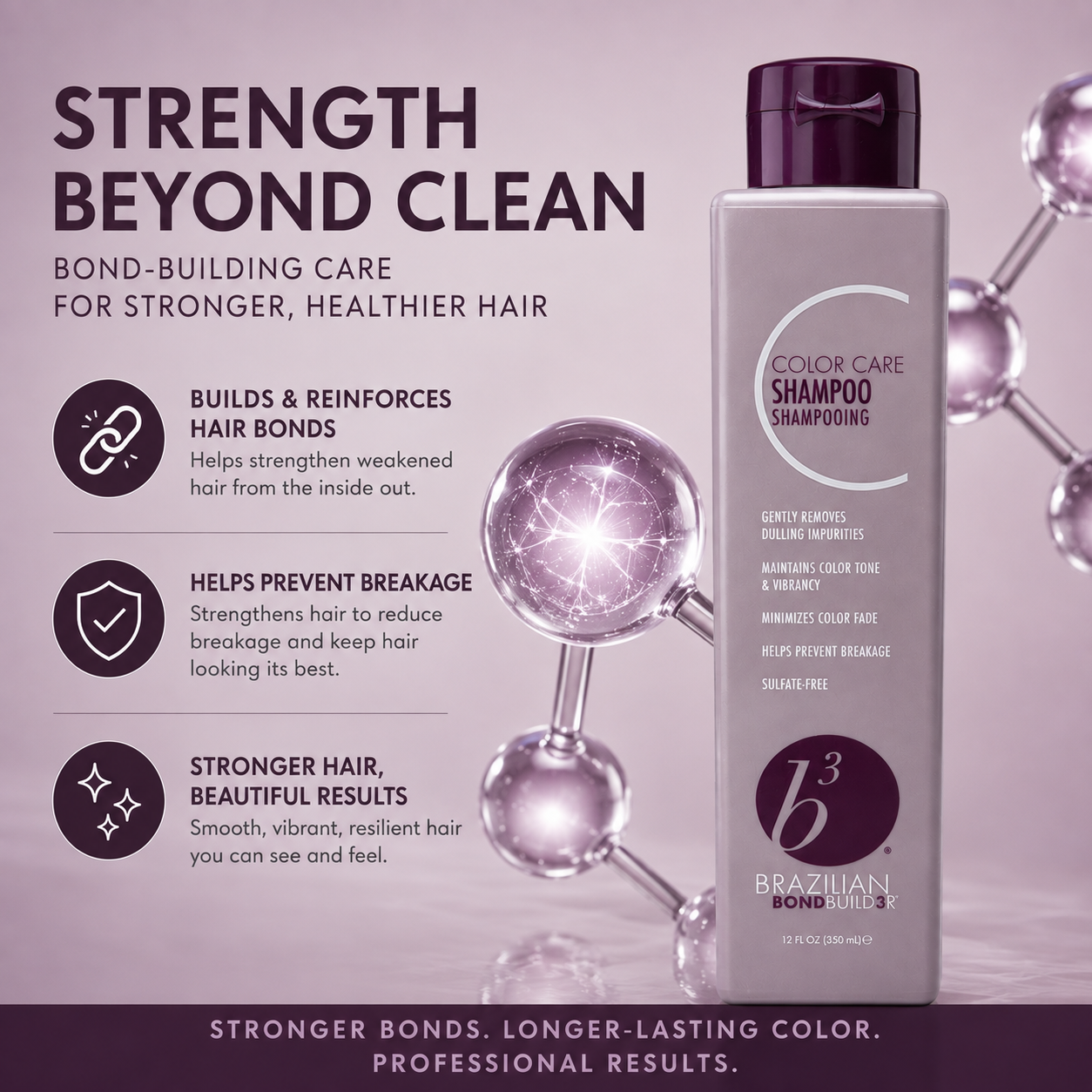 b³ Brazilian Bond Builder Color Care Shampoo – 12 oz