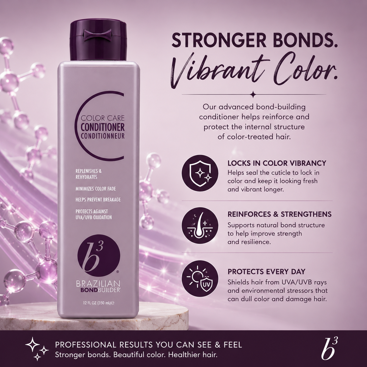 b³ Brazilian Bond Builder Color Care Conditioner – 12 oz