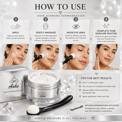 Ashé Diamond Dermabrasion – Exfoliating & Smoothing Facial Cream, 50g