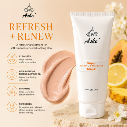 Ashé Super Vitamin C & Mixed Fruit Face Mask