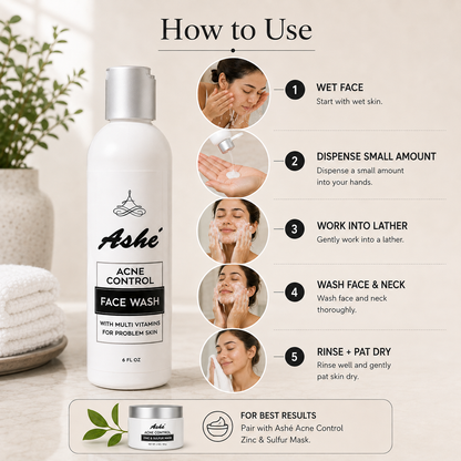 Ashé Acne Control Face Wash