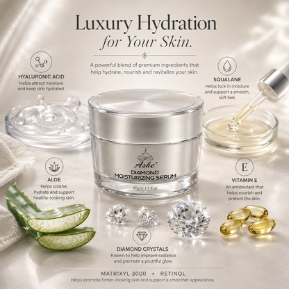 Ashé Diamond Moisturizing Serum – Hydrating Face Serum