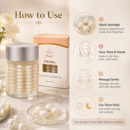 Ashé Pearl Cream & Serum – Hydrating Pearl Facial Treatment
