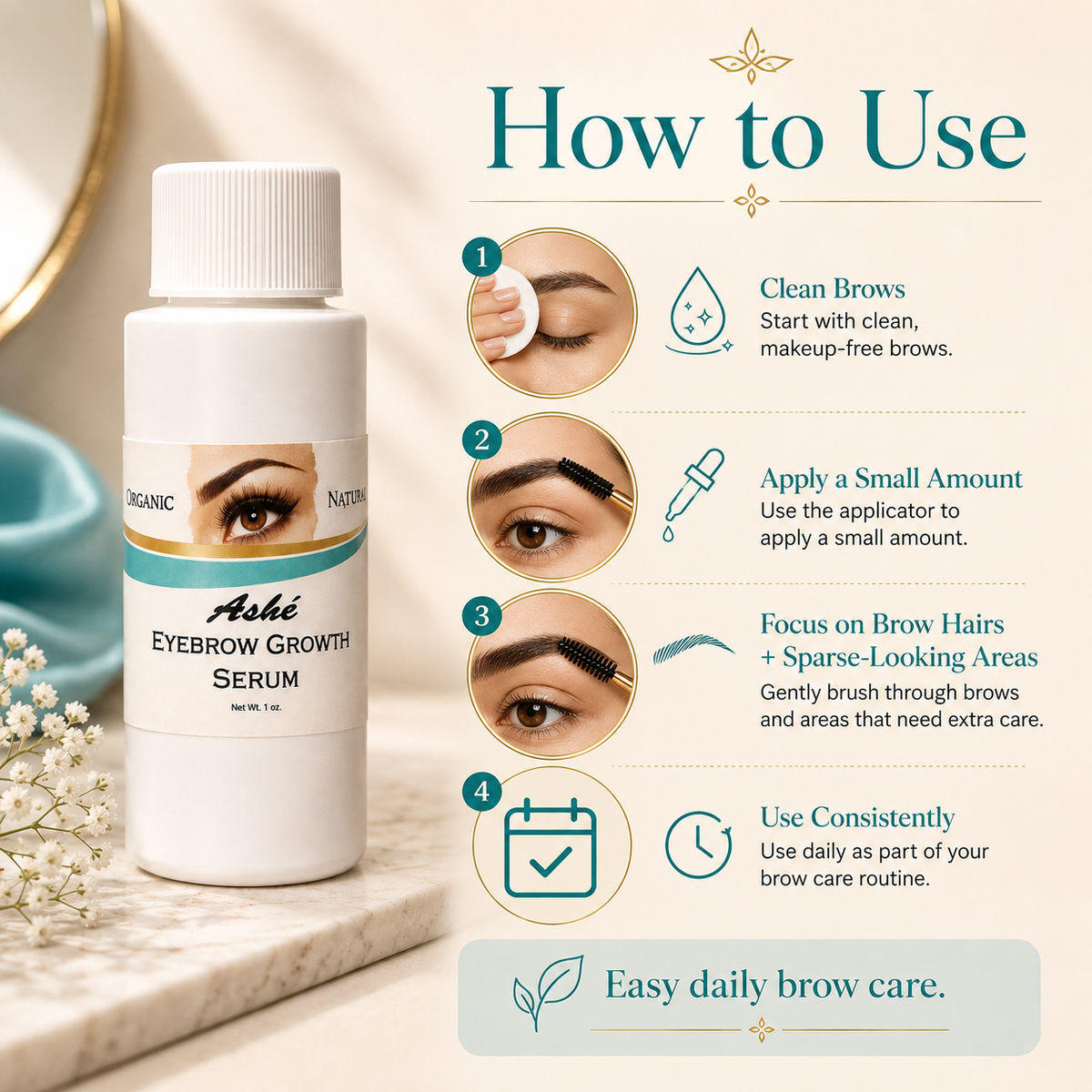 Ashé Eyebrow Growth Serum