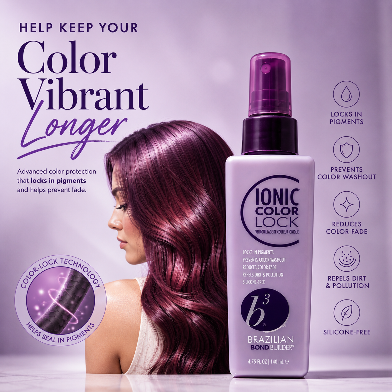 b³ Brazilian Bond Builder Ionic Color Lock 4.75 oz