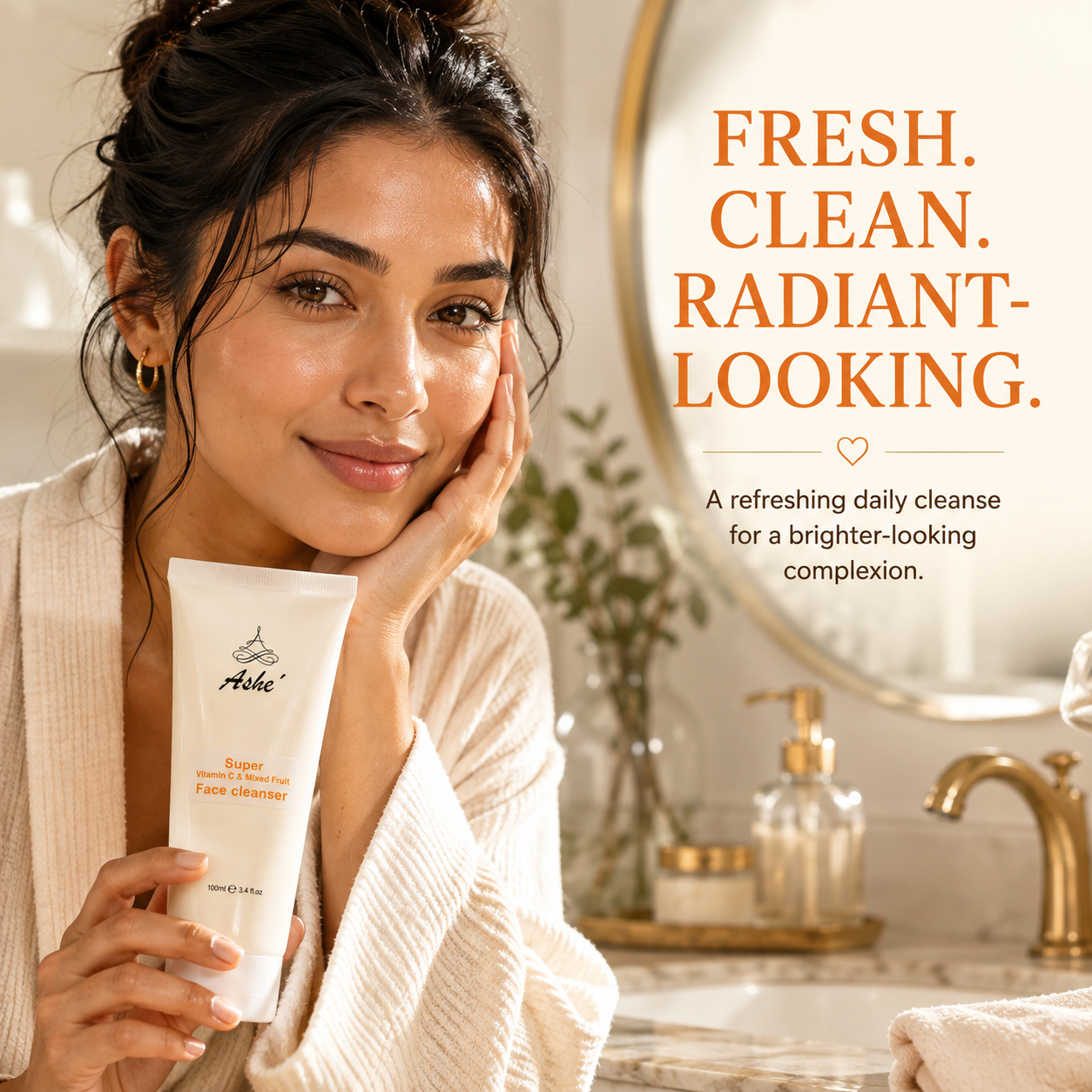 Ashé Super Vitamin C & Mixed Fruit Face Cleanser – Brightening Daily Cleanser