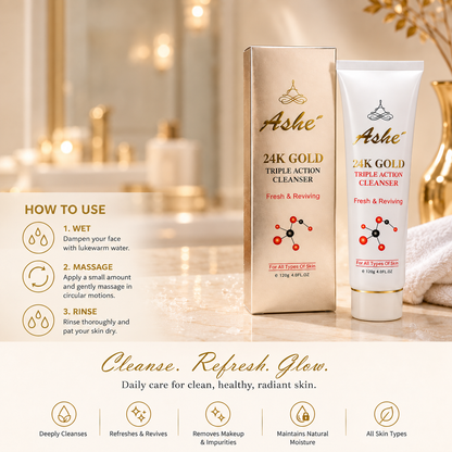 24K Gold Triple Action Cleanser