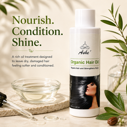 Ashé Organic Hair Oil – Nourishing Scalp & Hair Treatment