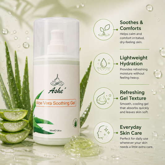 Ashé Aloe Vera Soothing Gel – Hydrating & Calming Skin Gel